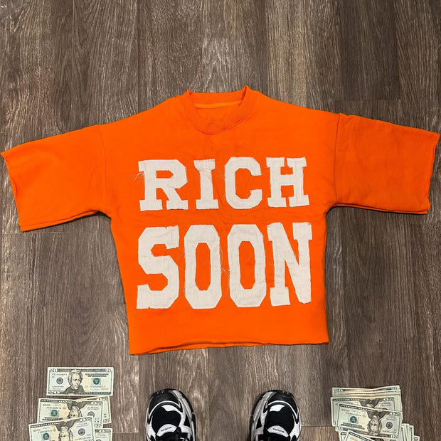 Rich Soon Patch Casual Streetwear T-shirt