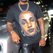 Basic Sade Adu Print Short Sleeve T-Shirt