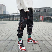 Graffiti casual pants men's loose nine-point pants hip-hop ins sports trousers