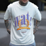 Vintage Graphic Print Short Sleeve T-Shirt