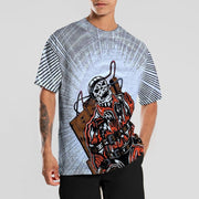 Skull print T-shirt men