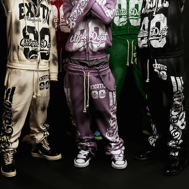 Casual Hip Hop Retro Heavy Sweat Pants