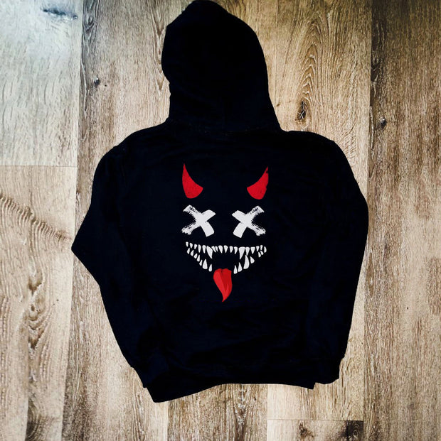 Street fashion design printed long-sleeved hoodie