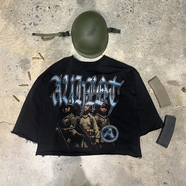 Street Style Scout Print Crew Neck T-Shirt