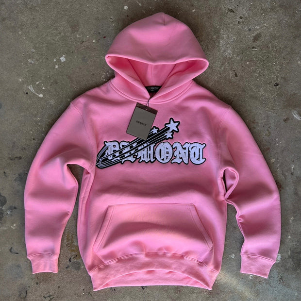 Stylish Retro Guitar Print Hoodie