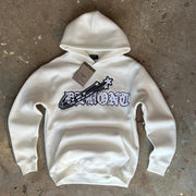 Stylish Retro Guitar Print Hoodie
