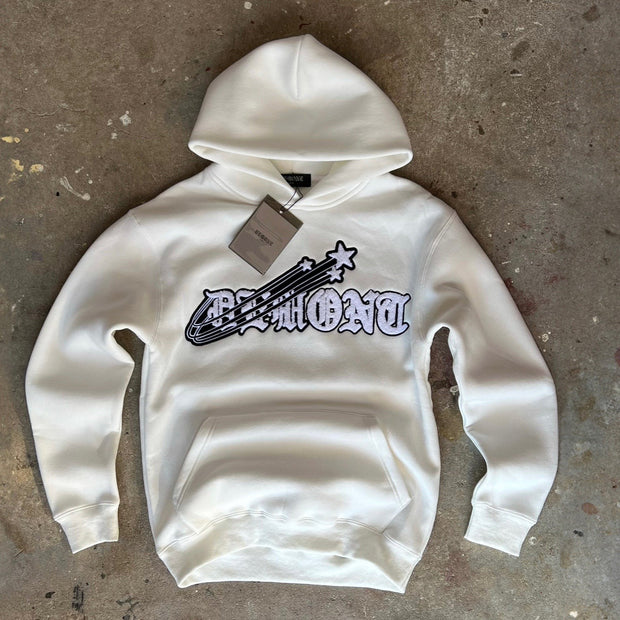 Stylish Retro Guitar Print Hoodie