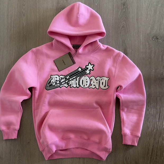 Stylish Retro Guitar Print Hoodie