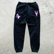 Dove Graphic Print Elastic Sweatpants
