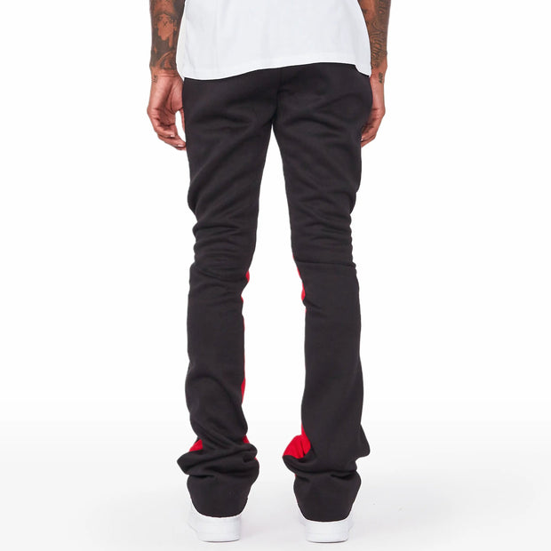 Lover Print Pocket Flared Trousers