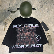 Personalized women's pilot crew neck T-shirt