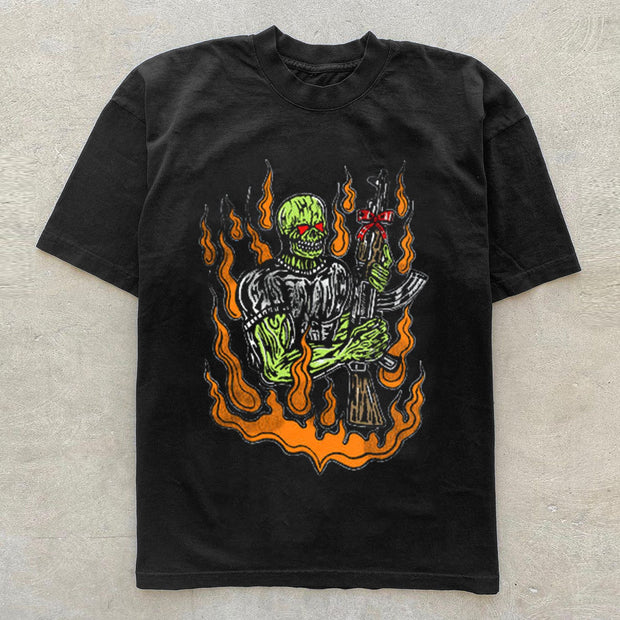 Statement street print T-shirt