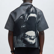 Grizzly Bear Tapestry Work Shirt Jacket