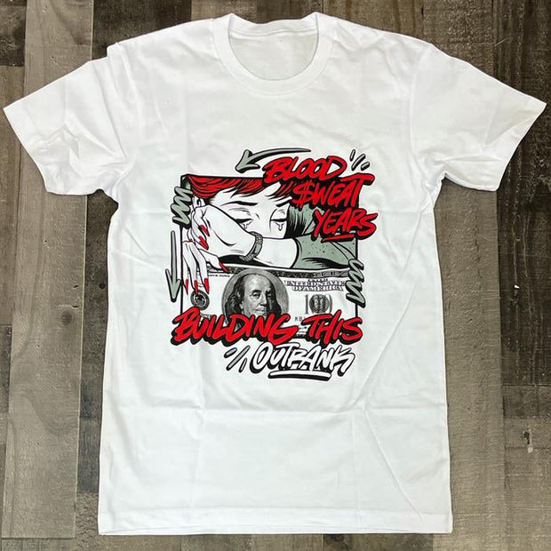 Fashion casual loose round neck T-shirt men