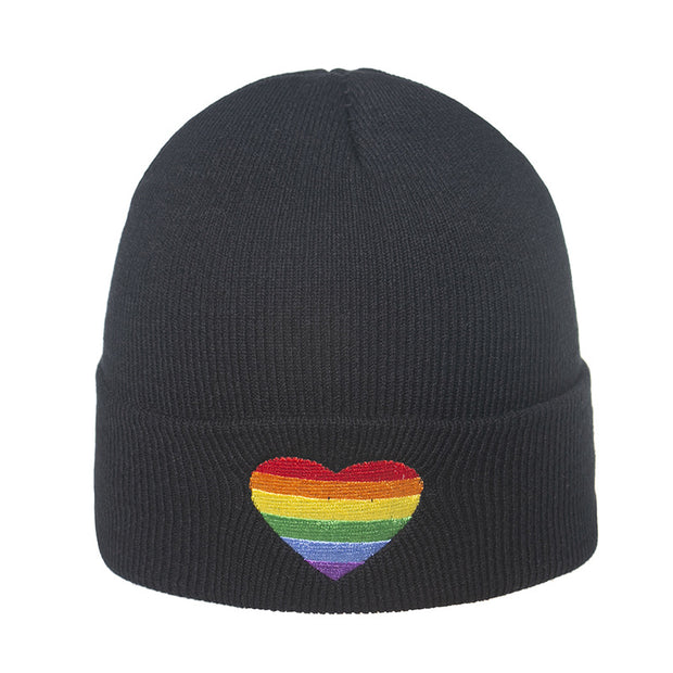 Warm knitted hat gradient love fashion woolen hat