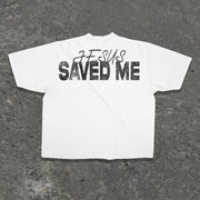 Jesus Printed Casual Street Cotton T-Shirt