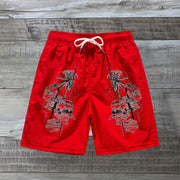 Fashion print Hawaiian shorts