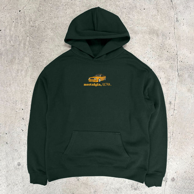 Letters Car Print Long Sleeve Hoodies