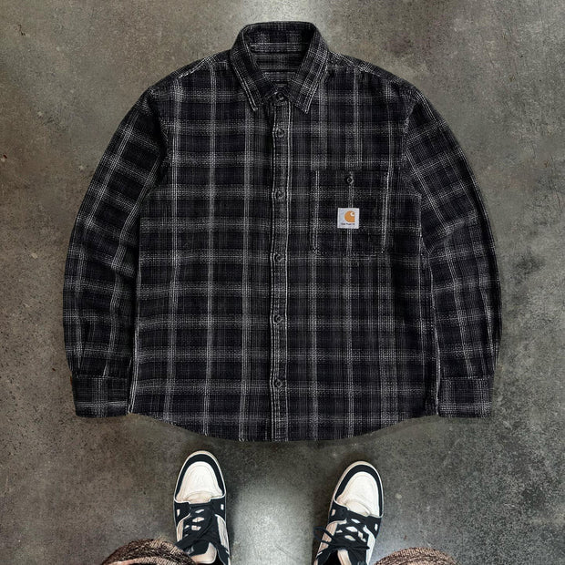 Plaid Print Button Long Sleeve Shirt