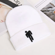 Fashion billie embroidery villain knit hat for men and women