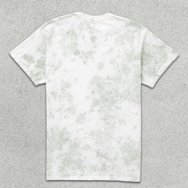 Skull Print Tie-Dye Short Sleeve T-Shirt