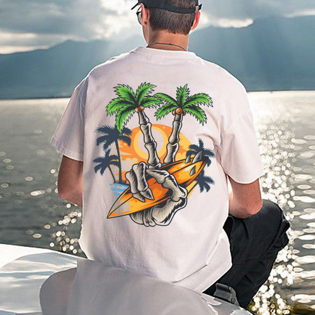 Fashion Casual Print Coconut T-Shirt