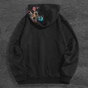 Tide Brand Print Retro Casual Street Hoodie