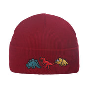 Hip Hop Knitted Hood Woolen Hat Dinosaur Embroidery