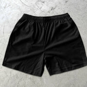 Angel Butterfly Graphic Print Elastic Shorts