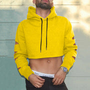 Street hole personality multi-color solid color short hooded sweater