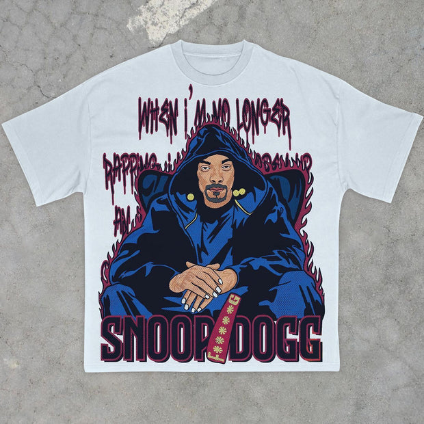 Vintage Street Print Short Sleeve T-Shirt