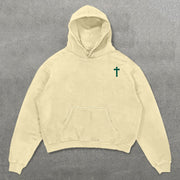 It't Never Luck It's Always God Print Long Sleeve Hoodies