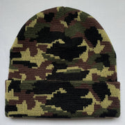 Camouflage knitted hat