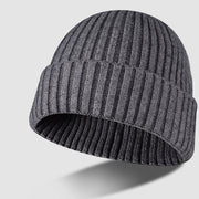 Outdoor leisure woolen hat thick men's and women's knitted hat