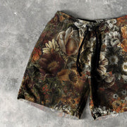 Vintage Floral Print 5 Inseam Shorts