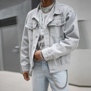 Casual retro street denim jacket jacket