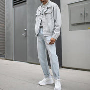 Casual retro street denim jacket jacket