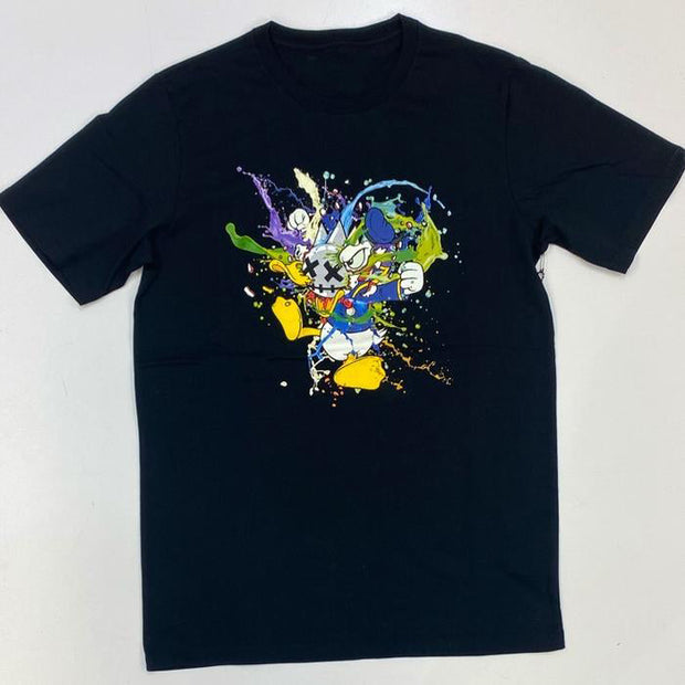 Personalized street style printed crew neck T-shirt