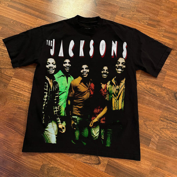 Hip-hop street rock casual music T-shirt