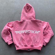 Casual Street Print Zip Hoodie