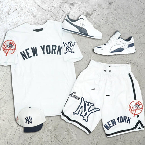 New York Print Short Sleeve Two Piece