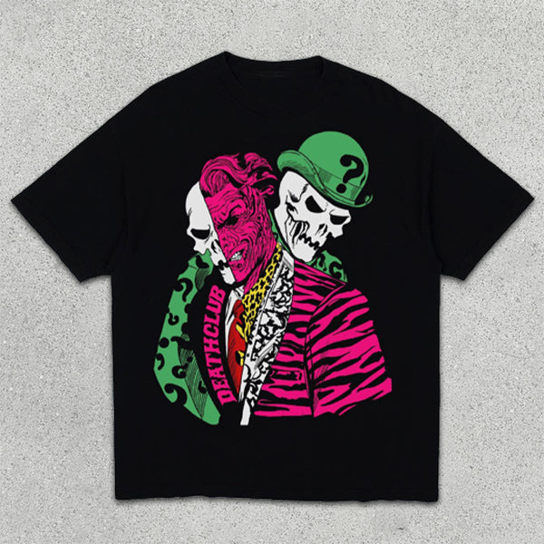 Skull Graphic Print Short Sleeve T-Shirt