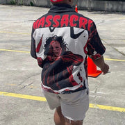 Vintage Horror Movie Tapestry Shirt Jacket