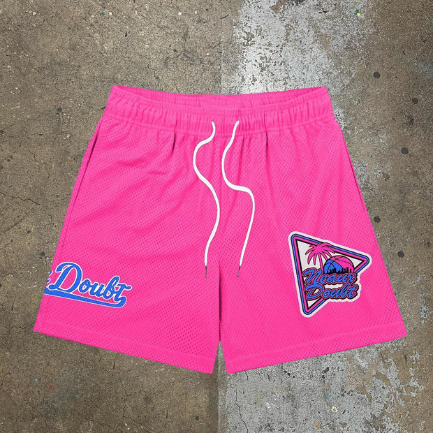 Neaux Doubt Print Mesh Shorts