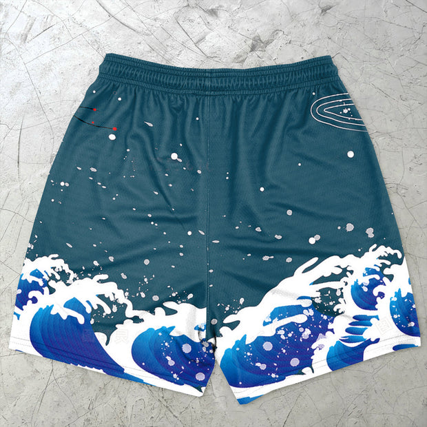 Art Retro Casual Street Sports Shorts