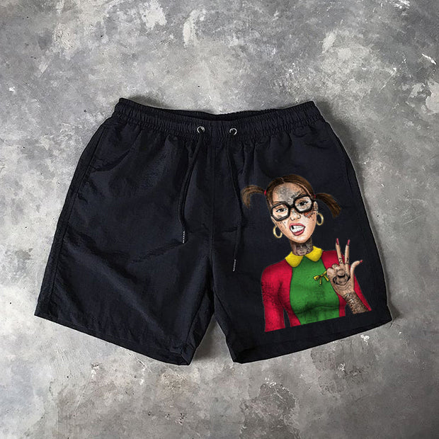Personalized printed swimming shorts