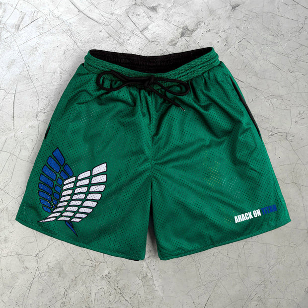 Personality Trendy Casual Mesh Shorts