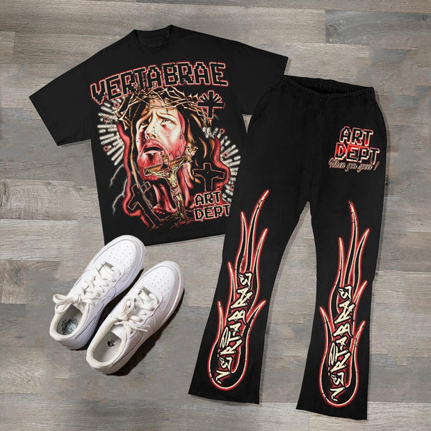 Vertabrae Jesus Print Two Piece Set