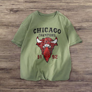 Fashion Trendy Printed Short Sleeve T-Shirt