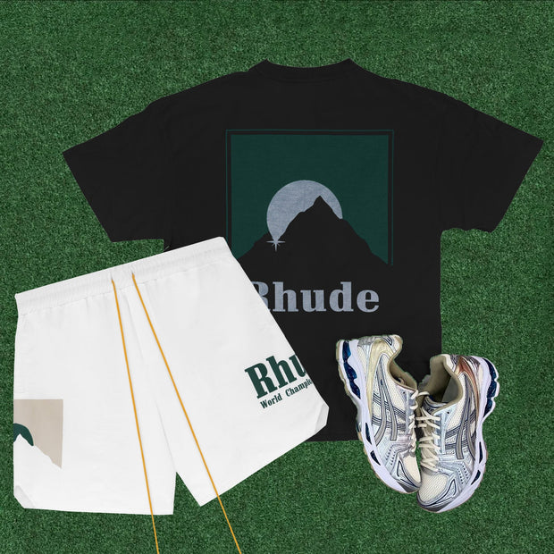 Words World Championship Team Print Two-Piece Set